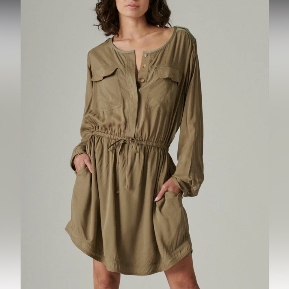 NWT Lucky Brand. Women's Relaxed Surplus Shirtdress. Size XS